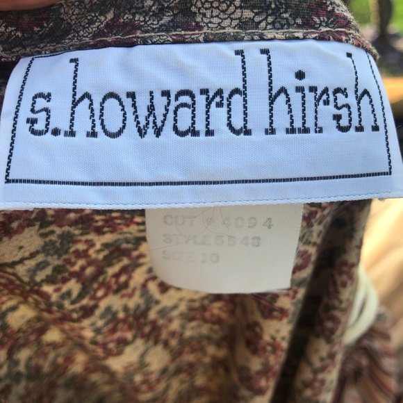 Vintage 70’s Midi Flowy Dress Prairie Cottagecore S. Howard Hirsh Boho Garden 10 - Picture 10 of 12